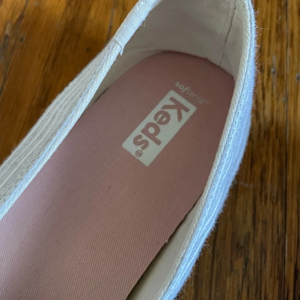 Keds Slip-on Shoes: light gray with thin white stripes - Picture 6 of 11